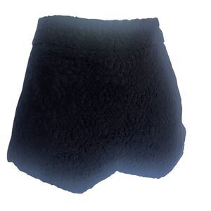 Skort Short Skirt with Lace Overlay Mini Skirt